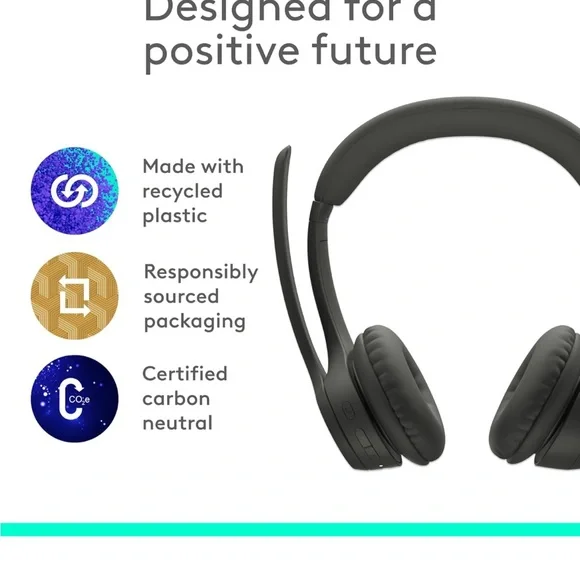 Logitech H600 Wireless Over-Ear Headset – Black – NEW - Picture 7 of 11